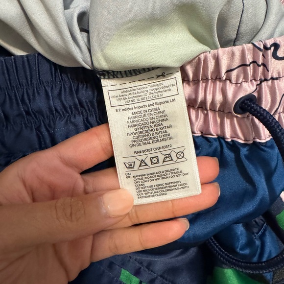 Adidas Floral Satin Trackpants - Picture 7 of 8